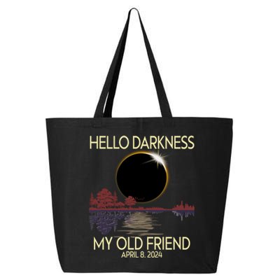 Hello Darkness My Friend 2024 April 8 Funny Solar Eclipse 25L Jumbo Tote