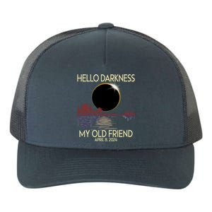 Hello Darkness My Friend 2024 April 8 Funny Solar Eclipse Yupoong Adult 5-Panel Trucker Hat