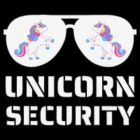 Halloween Dad Mom Daughter Unicorn Security Hoodie