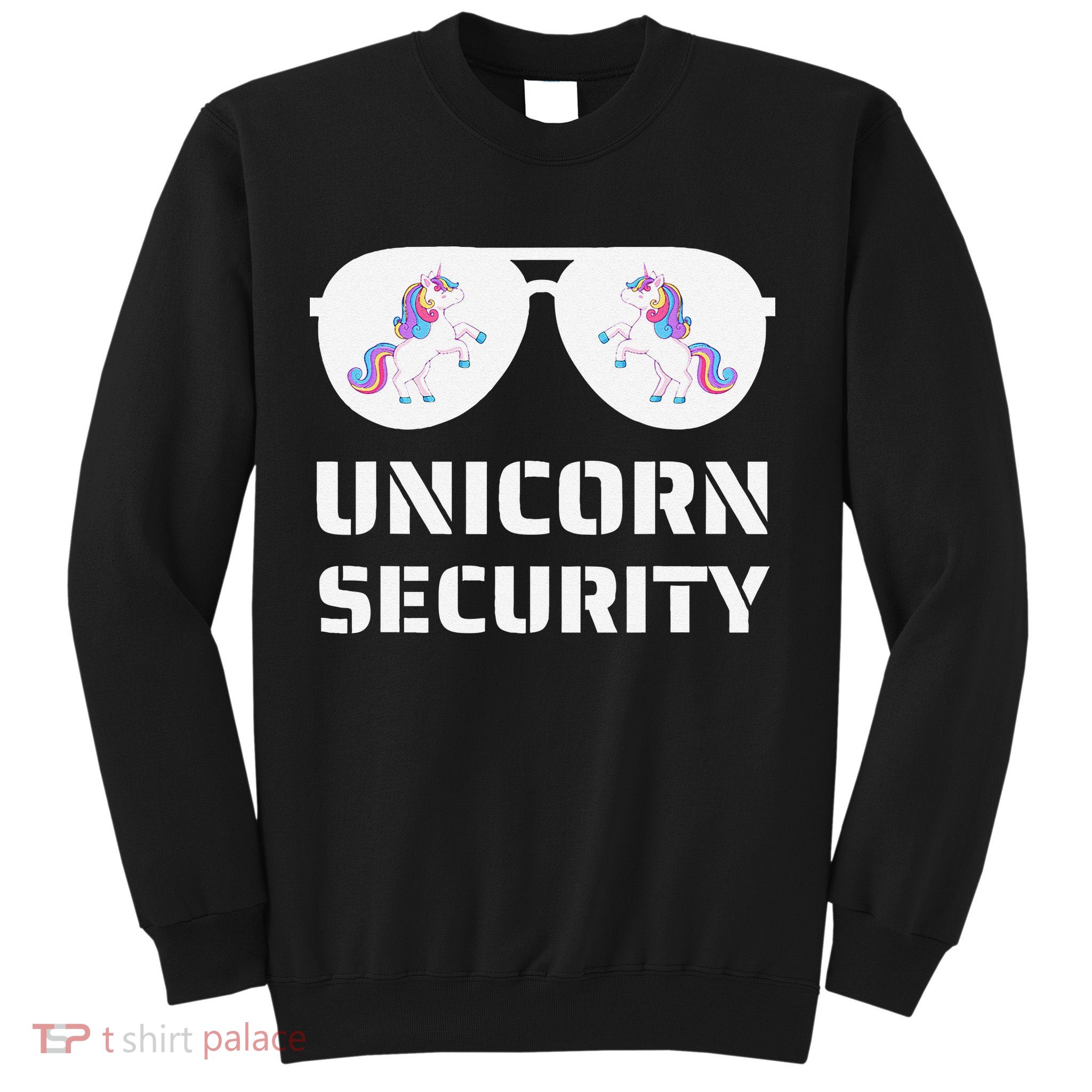 Halloween Dad Mom Daughter Unicorn Security Sweatshirt