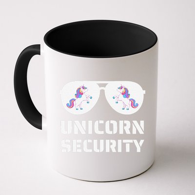 Halloween Dad Mom Daughter Unicorn Security Mug