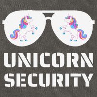 Halloween Dad Mom Daughter Unicorn Security Cotton Canvas Backpack