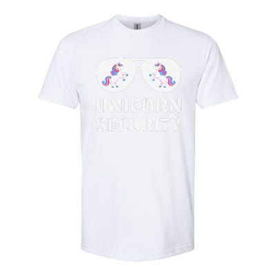 Halloween Dad Mom Daughter Unicorn Security Softstyle® CVC T-Shirt