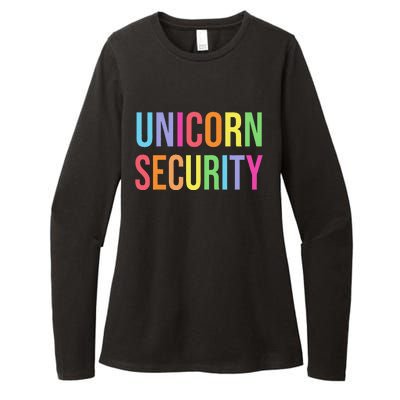 Halloween Dad Mom Daughter  Unicorn Security Womens CVC Long Sleeve Shirt