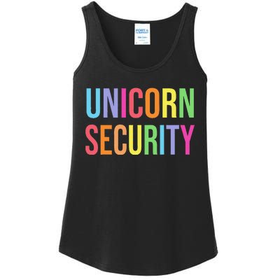 Halloween Dad Mom Daughter  Unicorn Security Ladies Essential Tank