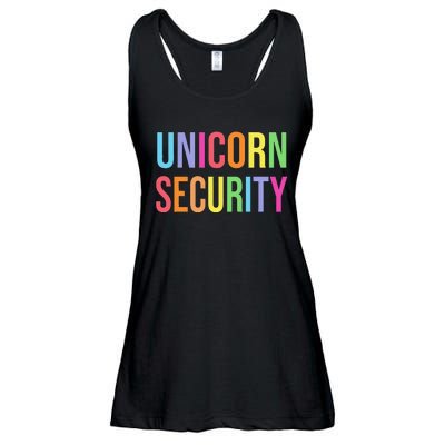 Halloween Dad Mom Daughter  Unicorn Security Ladies Essential Flowy Tank