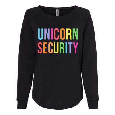 Halloween Dad Mom Daughter  Unicorn Security Womens California Wash Sweatshirt