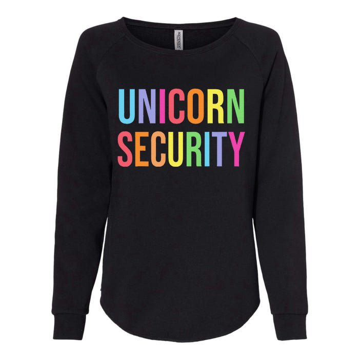 Halloween Dad Mom Daughter  Unicorn Security Womens California Wash Sweatshirt