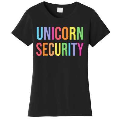 Halloween Dad Mom Daughter  Unicorn Security Women's T-Shirt