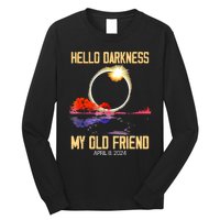 Hello Darkness My Old Friend Solar Eclipse April 08 2024 Long Sleeve Shirt