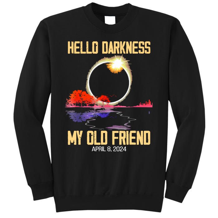 Hello Darkness My Old Friend Solar Eclipse April 08 2024 Sweatshirt