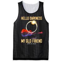 Hello Darkness My Old Friend Solar Eclipse April 08 2024 Mesh Reversible Basketball Jersey Tank