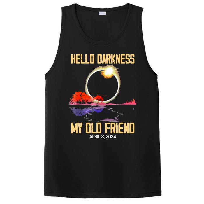 Hello Darkness My Old Friend Solar Eclipse April 08 2024 PosiCharge Competitor Tank