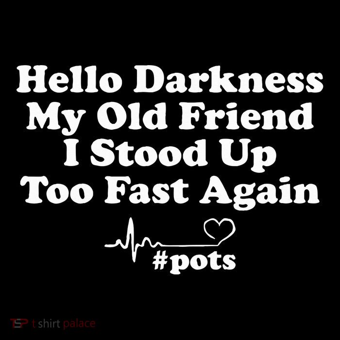 Hello Darkness My Old Friend I Stood Up Too Fast Again Pots Zip Tote Bag