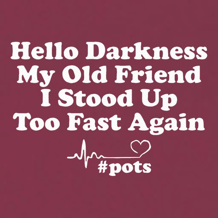 Hello Darkness My Old Friend I Stood Up Too Fast Again Pots 16oz Travel Tumbler