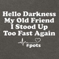 Hello Darkness My Old Friend I Stood Up Too Fast Again Pots Cotton Canvas Backpack