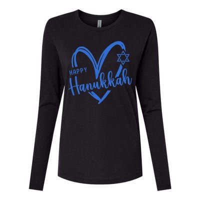 Hanukkah Dreidel Menorah Jewish Chanukah Holiday  Womens Cotton Relaxed Long Sleeve T-Shirt