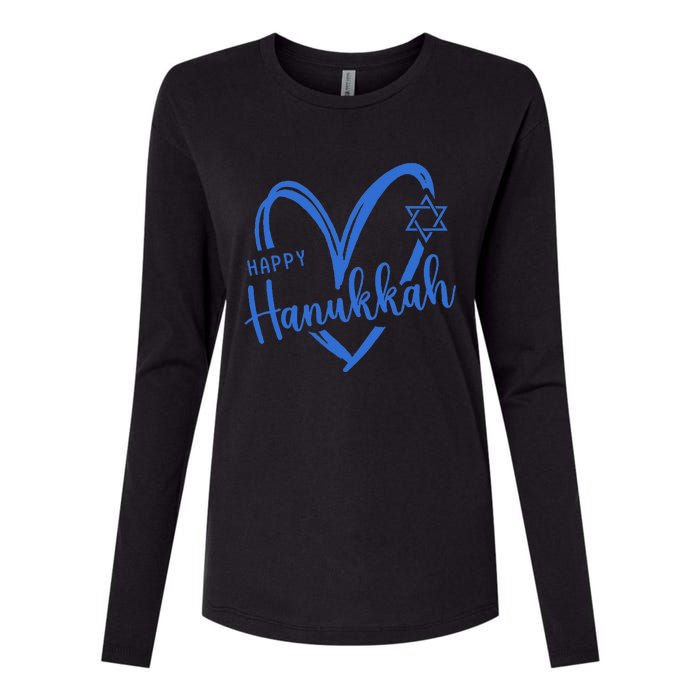 Hanukkah Dreidel Menorah Jewish Chanukah Holiday  Womens Cotton Relaxed Long Sleeve T-Shirt