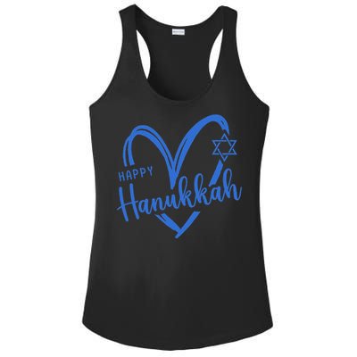 Hanukkah Dreidel Menorah Jewish Chanukah Holiday  Ladies PosiCharge Competitor Racerback Tank