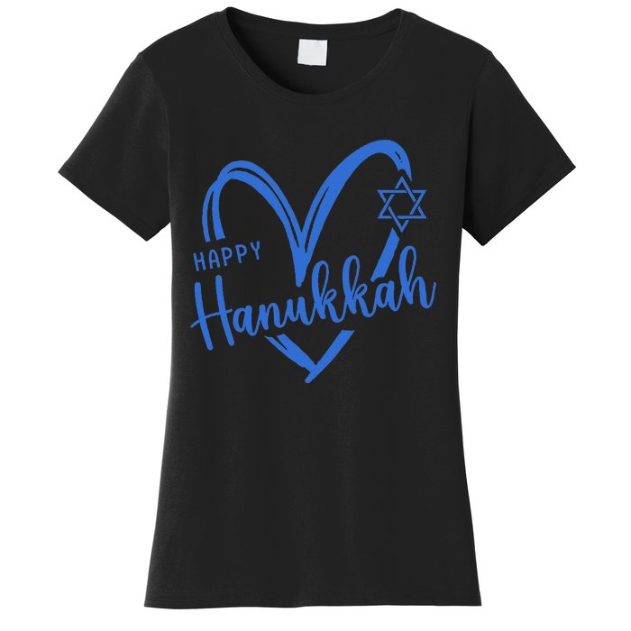 Hanukkah Dreidel Menorah Jewish Chanukah Holiday  Women's T-Shirt