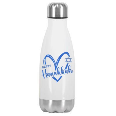 Hanukkah Dreidel Menorah Jewish Chanukah Holiday  Stainless Steel Insulated Water Bottle