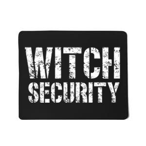 Halloween Dad Mom Daughter Adult Costume Witch Security Mousepad