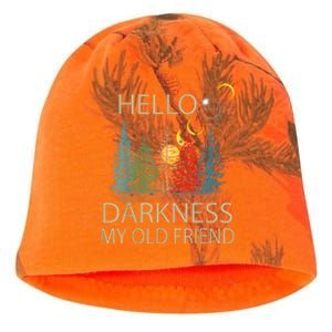 Hello Darkness My Old Friend Solar Eclipse April 08 2024 Kati - Camo Knit Beanie