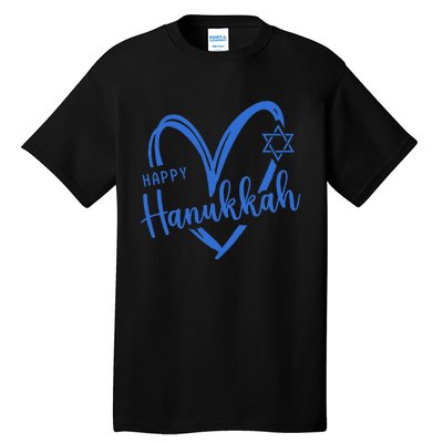 Hanukkah Dreidel Menorah Jewish Chanukah Holiday  Tall T-Shirt