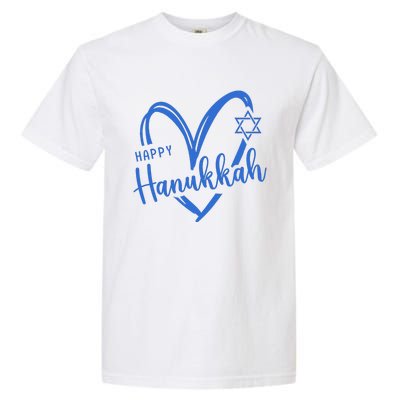 Hanukkah Dreidel Menorah Jewish Chanukah Holiday  Garment-Dyed Heavyweight T-Shirt