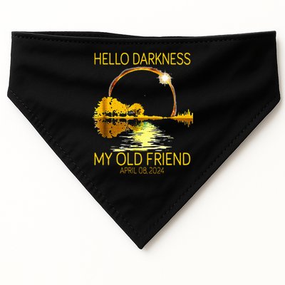 Hello Darkness My Old Friend Funny 2024 Solar Eclipse 4.8.24 USA-Made Doggie Bandana