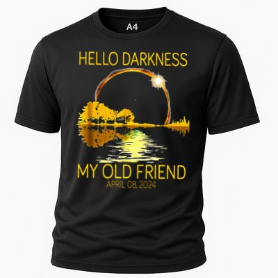Hello Darkness My Old Friend Funny 2024 Solar Eclipse 4.8.24 Performance Shirt