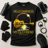 Hello Darkness My Old Friend Funny 2024 Solar Eclipse 4.8.24 Performance Shirt