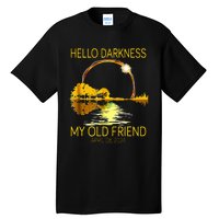 Hello Darkness My Old Friend Funny 2024 Solar Eclipse 4.8.24 Tall T-Shirt