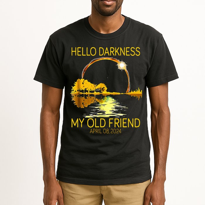 Hello Darkness My Old Friend Funny 2024 Solar Eclipse 4.8.24 Tall T-Shirt