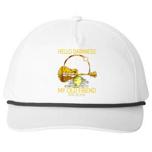 Hello Darkness My Old Friend Funny 2024 Solar Eclipse 4.8.24 Snapback Five-Panel Rope Hat