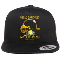 Hello Darkness My Old Friend Funny 2024 Solar Eclipse 4.8.24 Flatbill Hat