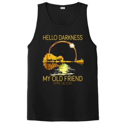 Hello Darkness My Old Friend Funny 2024 Solar Eclipse 4.8.24 PosiCharge Competitor Tank