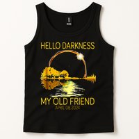 Hello Darkness My Old Friend Funny 2024 Solar Eclipse 4.8.24 Tank Top