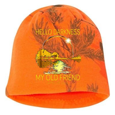 Hello Darkness My Old Friend Funny 2024 Solar Eclipse 4.8.24 Kati - Camo Knit Beanie