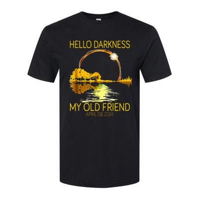 Hello Darkness My Old Friend Funny 2024 Solar Eclipse 4.8.24 Softstyle CVC T-Shirt