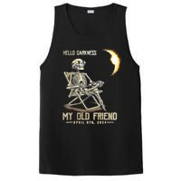 Hello Darkness My Old Friend Funny Skeleton Solar Eclipse PosiCharge Competitor Tank