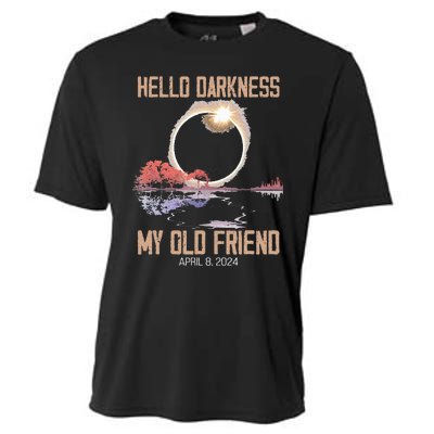 Hello Darkness My Old Friend Solar Eclipse April 08 2024 Cooling Performance Crew T-Shirt