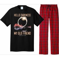 Hello Darkness My Old Friend Solar Eclipse April 08 2024 Pajama Set