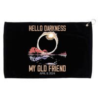 Hello Darkness My Old Friend Solar Eclipse April 08 2024 Grommeted Golf Towel