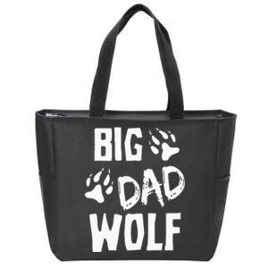 Halloween Dad Men Funny Costume Daddy Big Dad Wolf Zip Tote Bag