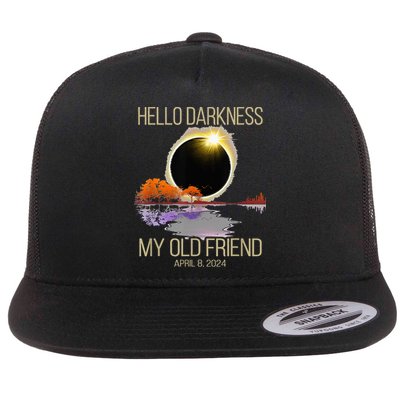 Hello Darkness My Old Friend Solar Eclipse April 08 2024 Flatbill Hat