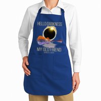 Hello Darkness My Old Friend Solar Eclipse April 08 2024 Apron