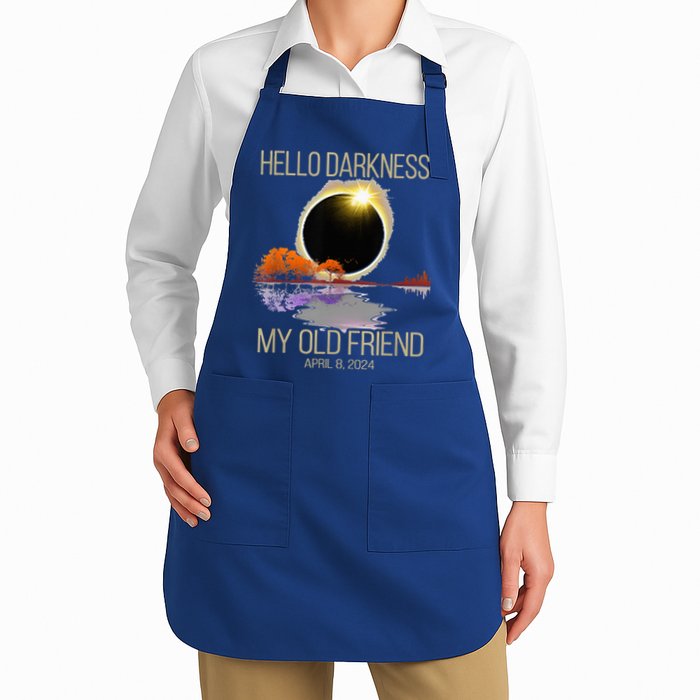 Hello Darkness My Old Friend Solar Eclipse April 08 2024 Apron