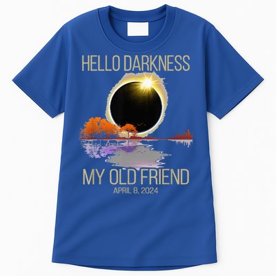 Hello Darkness My Old Friend Solar Eclipse April 08 2024 Tall T-Shirt