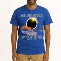 Hello Darkness My Old Friend Solar Eclipse April 08 2024 Tall T-Shirt